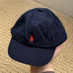 Ralph Lauren Layette Infant Navy Ballcap Hat